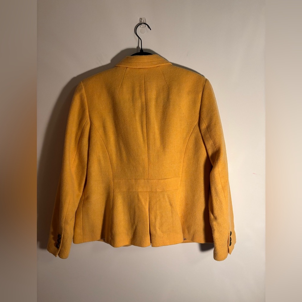 Talbots Mustard Wool blend Blazer - Picture 4 of 9